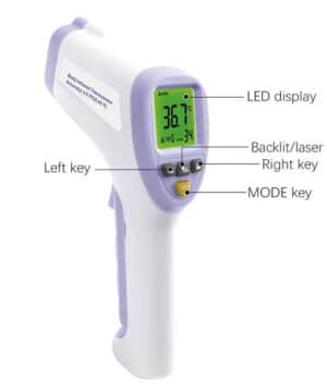 เครื่องวัดอุณหภูมิอินฟราเรด เทอร์โมมิเตอร์ Infrared Thermometer รุ่น HT-860D