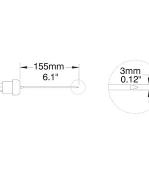 โพรบวัดอุณหภูมิ (Thermocouple Probe) รุ่น HI766PC (Penetration Probe)