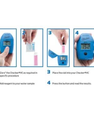 การใช้งานเครื่องวัดคลอรีน-Hanna