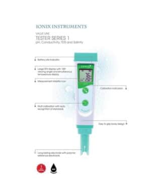 เครื่องวัดความนำไฟฟ้า EC Meter จาก Ionix รุ่น EC1