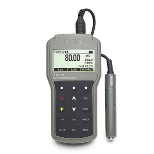 เครื่องวัด Portable EC TDS Resistivity Salinity Meter Waterproof รุ่น HI98192