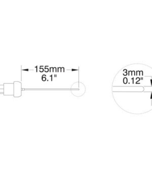 โพรบวัดอุณหภูมิ (Thermocouple Probe) รุ่น HI766PE1 (General Purpose)