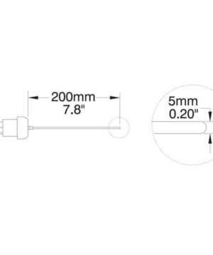 โพรบวัดอุณหภูมิ (Thermocouple Probe) รุ่น HI766PE2